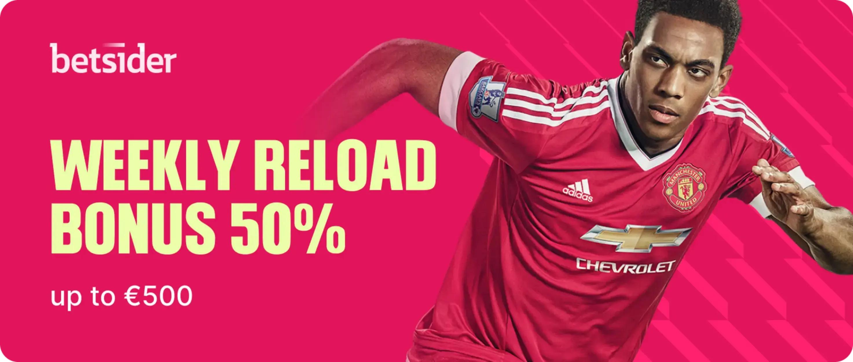 Sport-Reload und Cashback bei Betsider